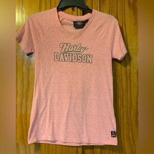 Women’s Harley Davidson pink shirt size small